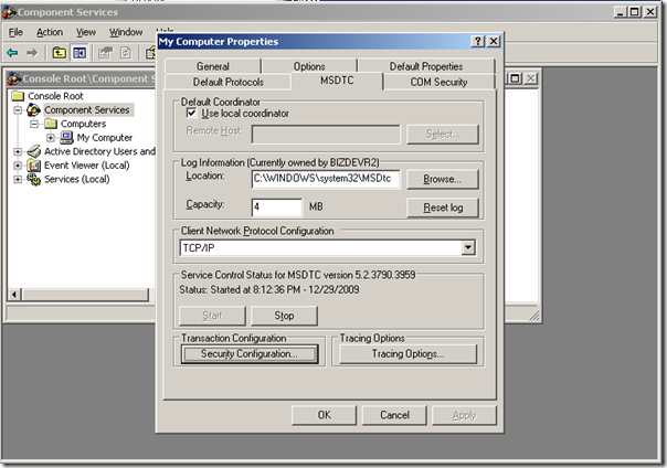 BizTalk and MSDTC - Steef-Jan Wiggers Blog